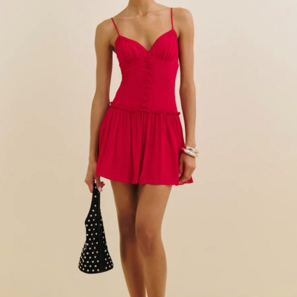 Reformation RED Citrus Dress (XS)